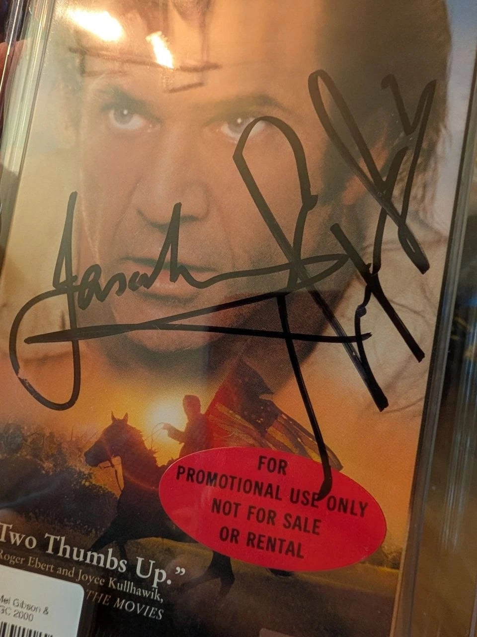 9.6 A+ The Patriot Autographed Mel Gibson & Isaacs PROMO VHS Sealed Graded CGC