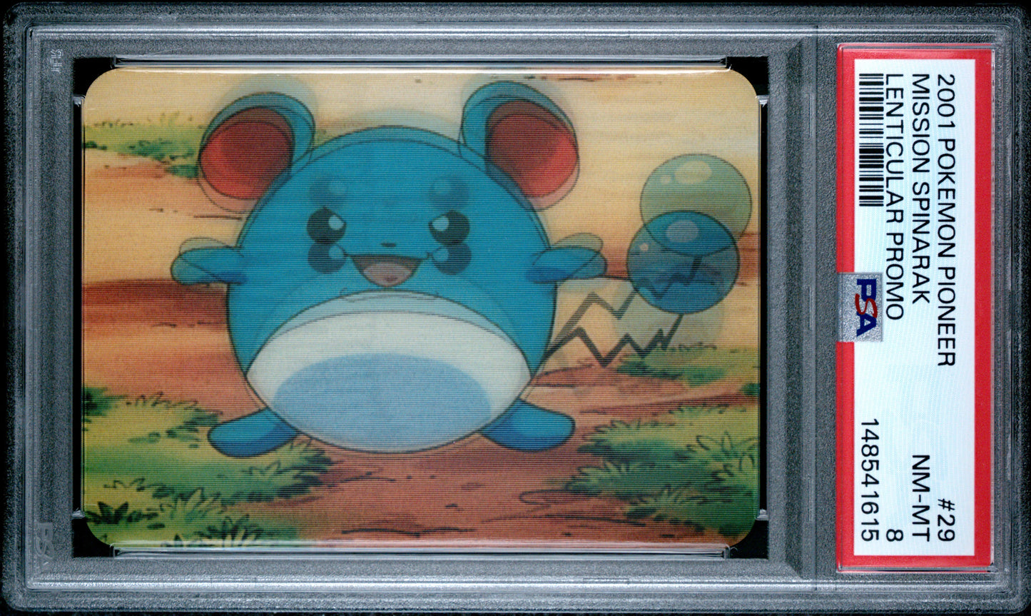 PSA 8 Marill Lenticular #29 Pokemon Pioneer 2001 VIZ VHS Spinarak C15