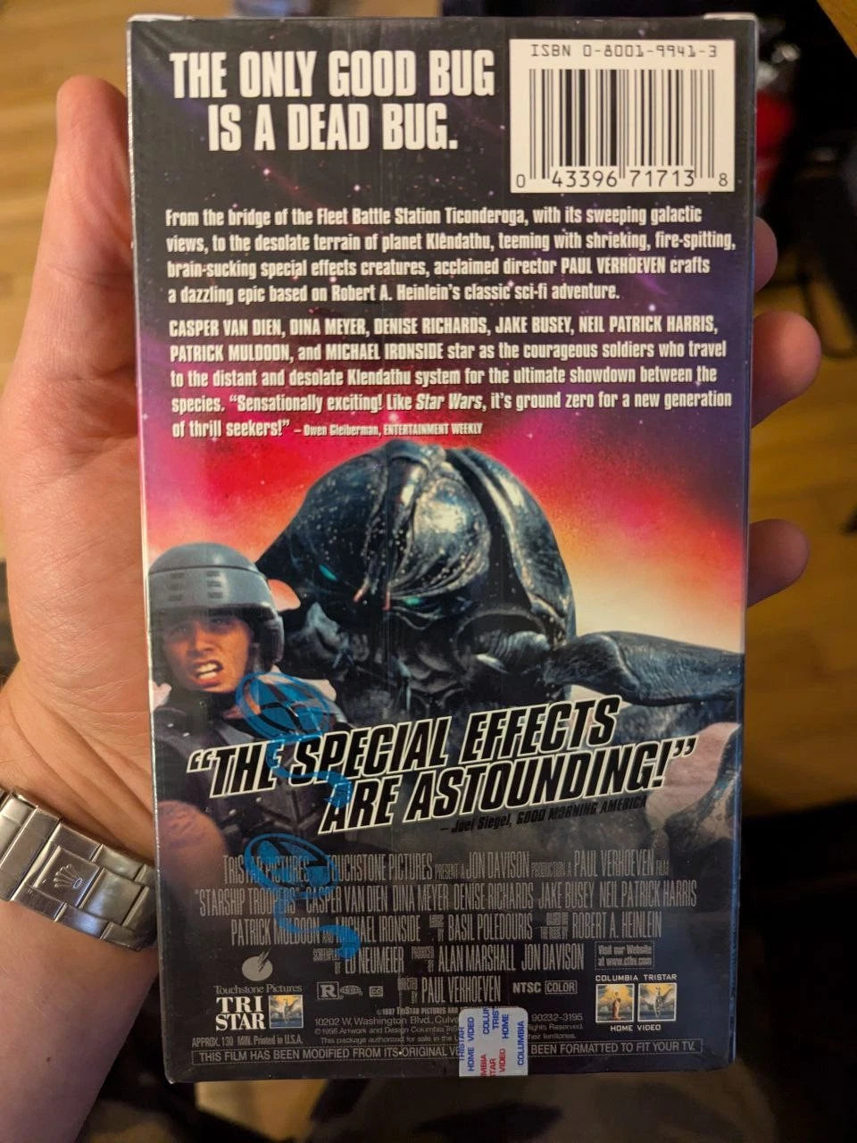 Starship Troopers Denise Richads & Cast SEALED VHS Tape Signed Autographed Mint