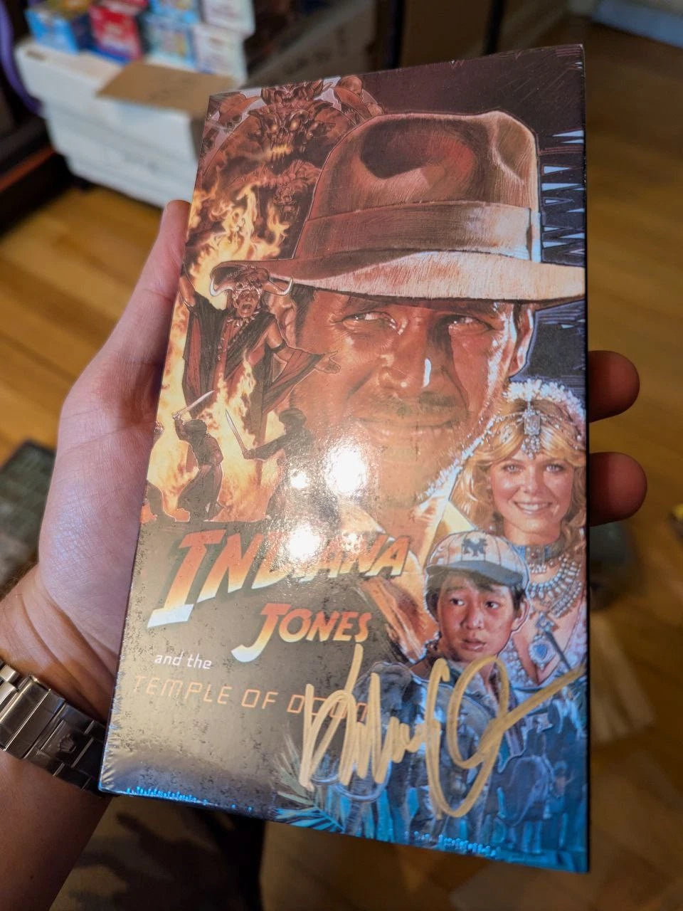 Indiana Jones Temple of Doom Ke Quan SEALED VHS Tape Signed Autographed Mint
