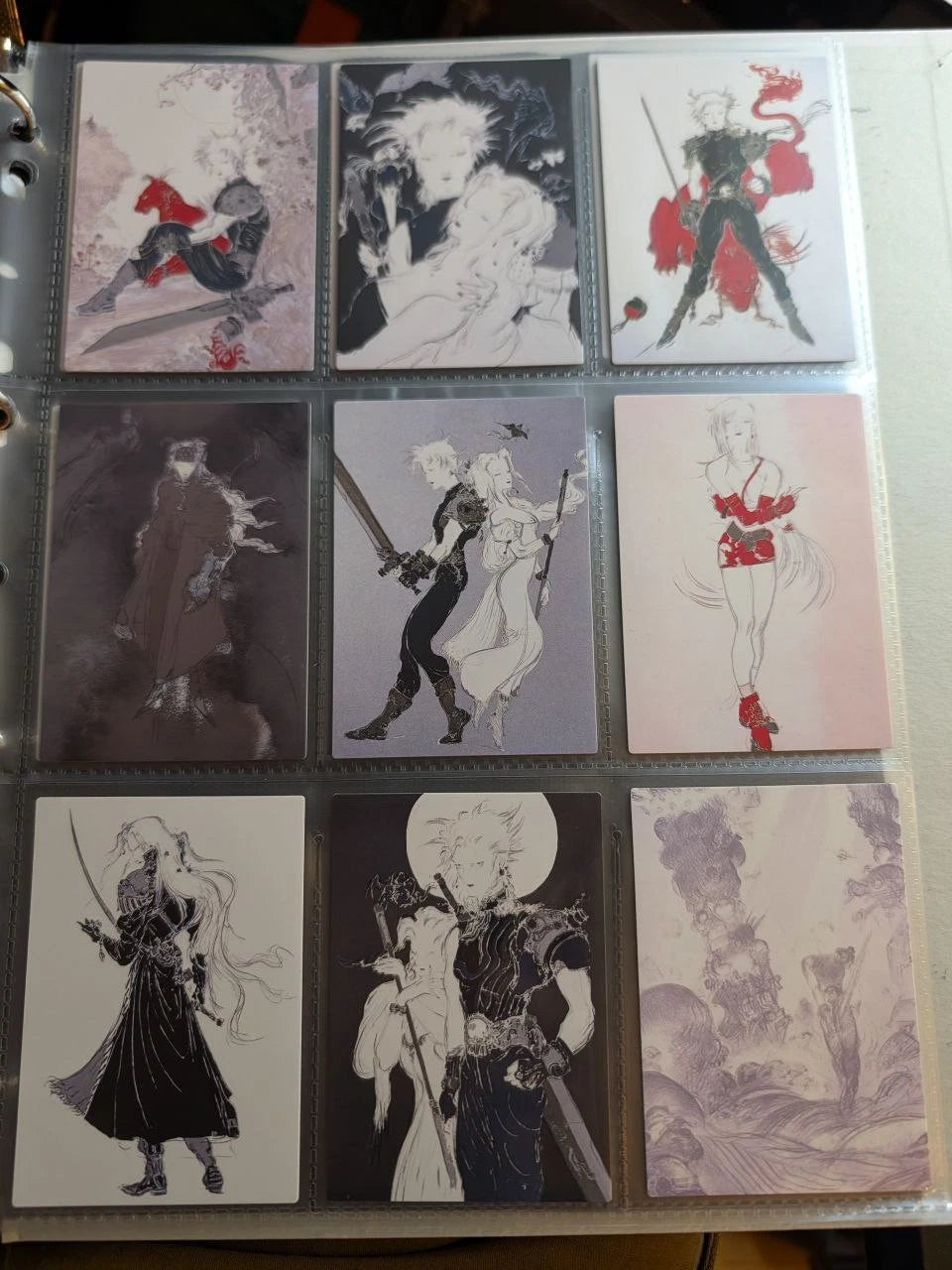 Final Fantasy VII 7 Carddass Masters 140 1st Edition Complete Binder Bonus Good