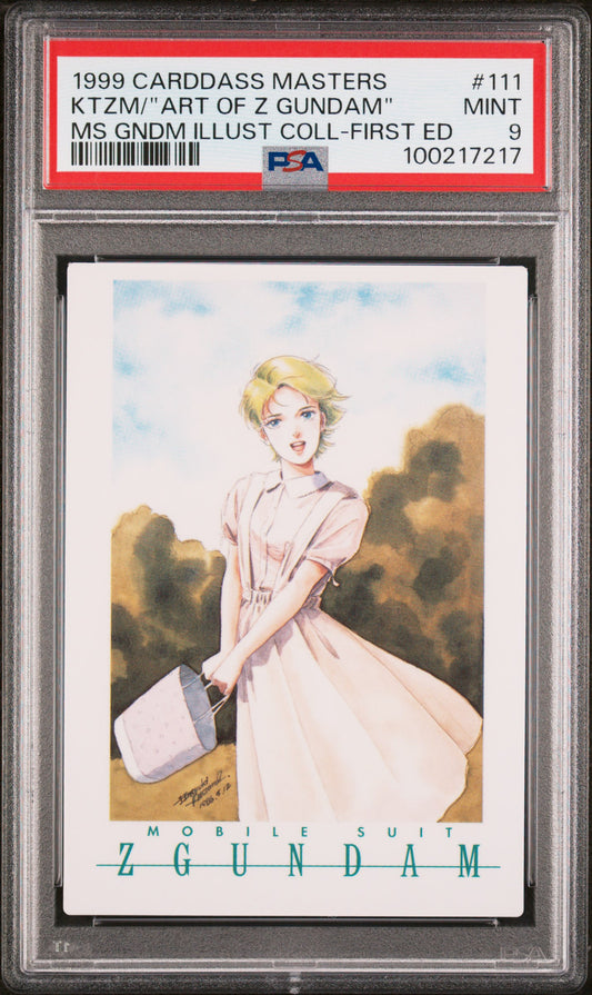 PSA 9 1999 Carddass Masters Gundam Illustration Collection 111