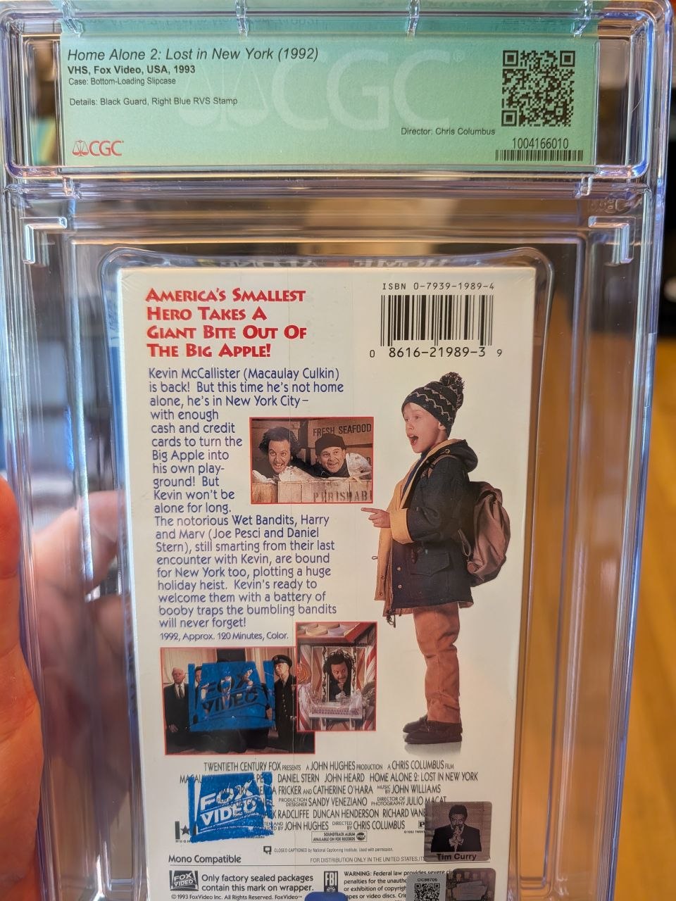 Sealed VHS 9.6 A+ Signed Auto Home Alone 2 FOX CGC Graded