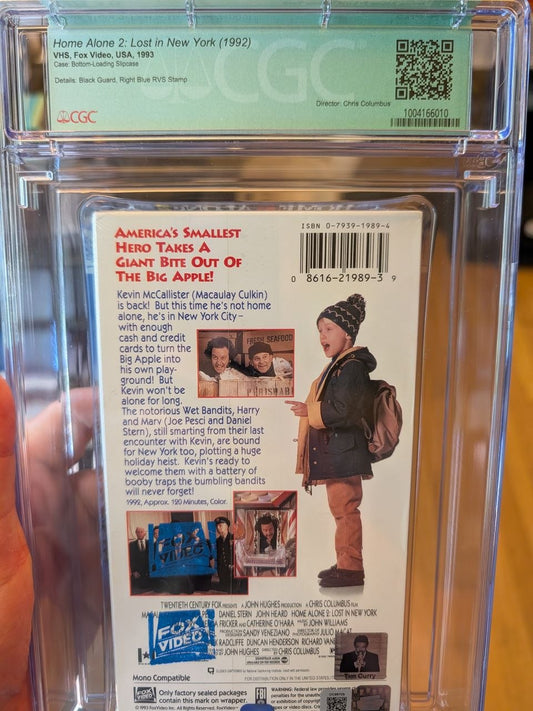 Sealed VHS 9.6 A+ Signed Auto Home Alone 2 FOX CGC Graded