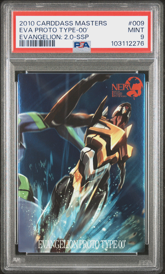 PSA 9 POP 1 None Higher 2010 Carddass Masters Evangelion: 2.0 009 Eva FOIL