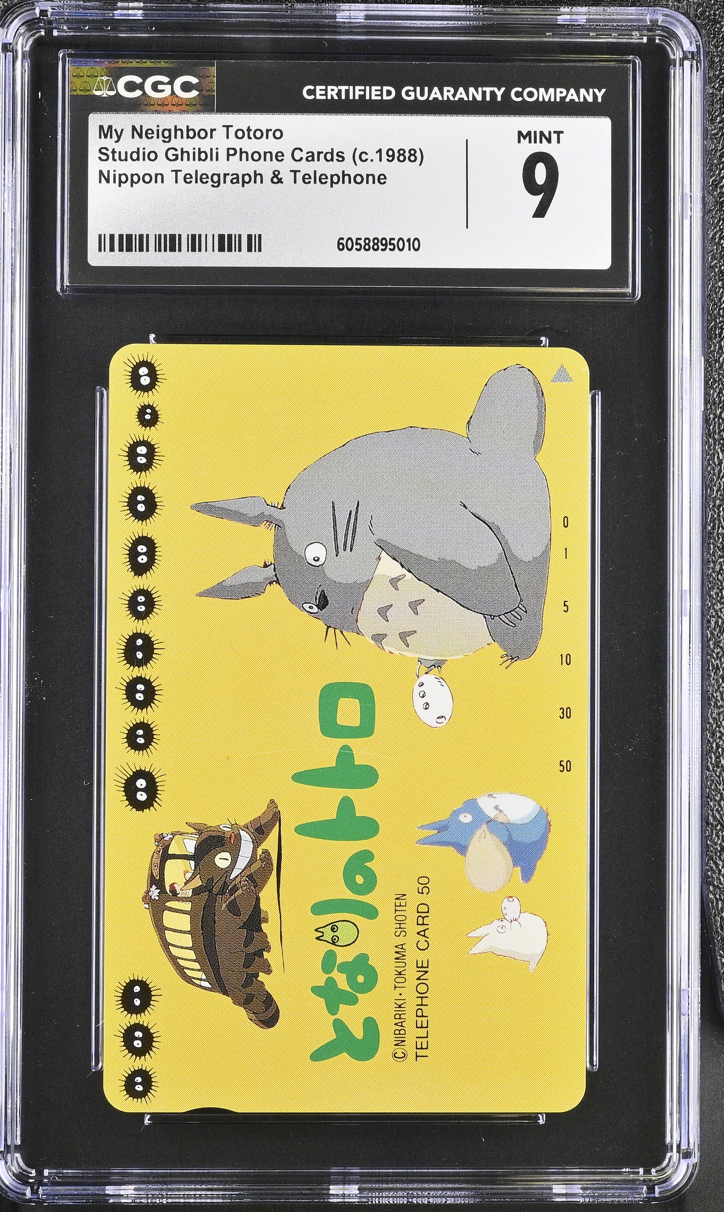 CGC 9 Totoro #773 Phone Card Ghibli NTT C10