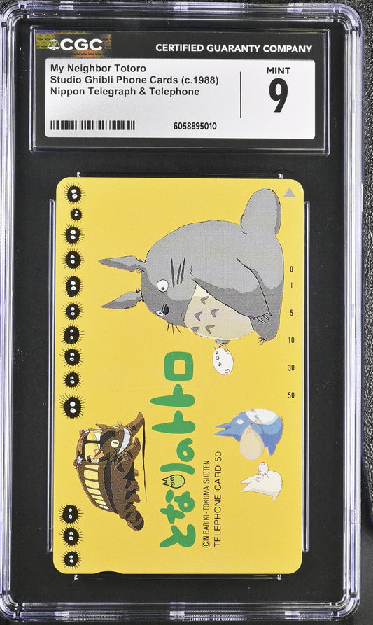 CGC 9 Totoro #773 Phone Card Ghibli NTT C10