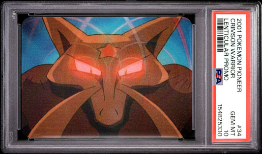 PSA 10 Kadabra Lenticular #34 POP 3 Pokemon Pioneer 2001 Crimson VIZ VHS C30
