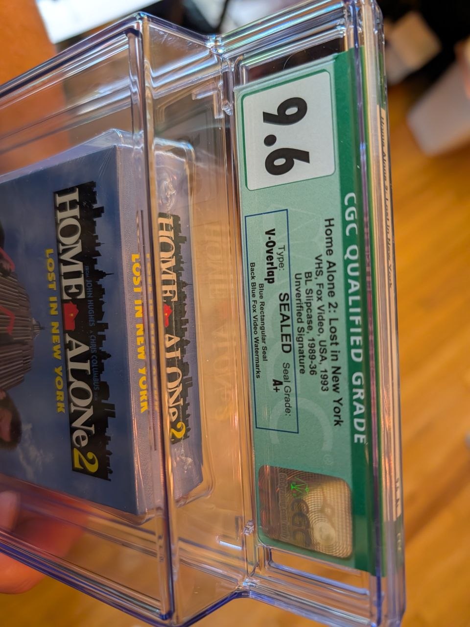 Sealed VHS 9.6 A+ Signed Auto Home Alone 2 FOX CGC Graded