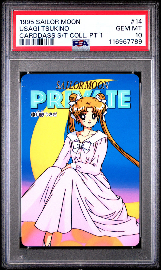 PSA 10 Pop 2 Usagi #14 Sailor Moon Sailor Team P1 Carddass C89
