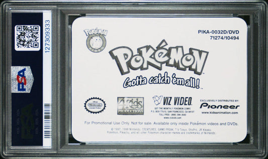 PSA 10 Pop 1 Pioneer Lenticular Promo Fire Power #32 Pikachu Pokemon VHS VIZ