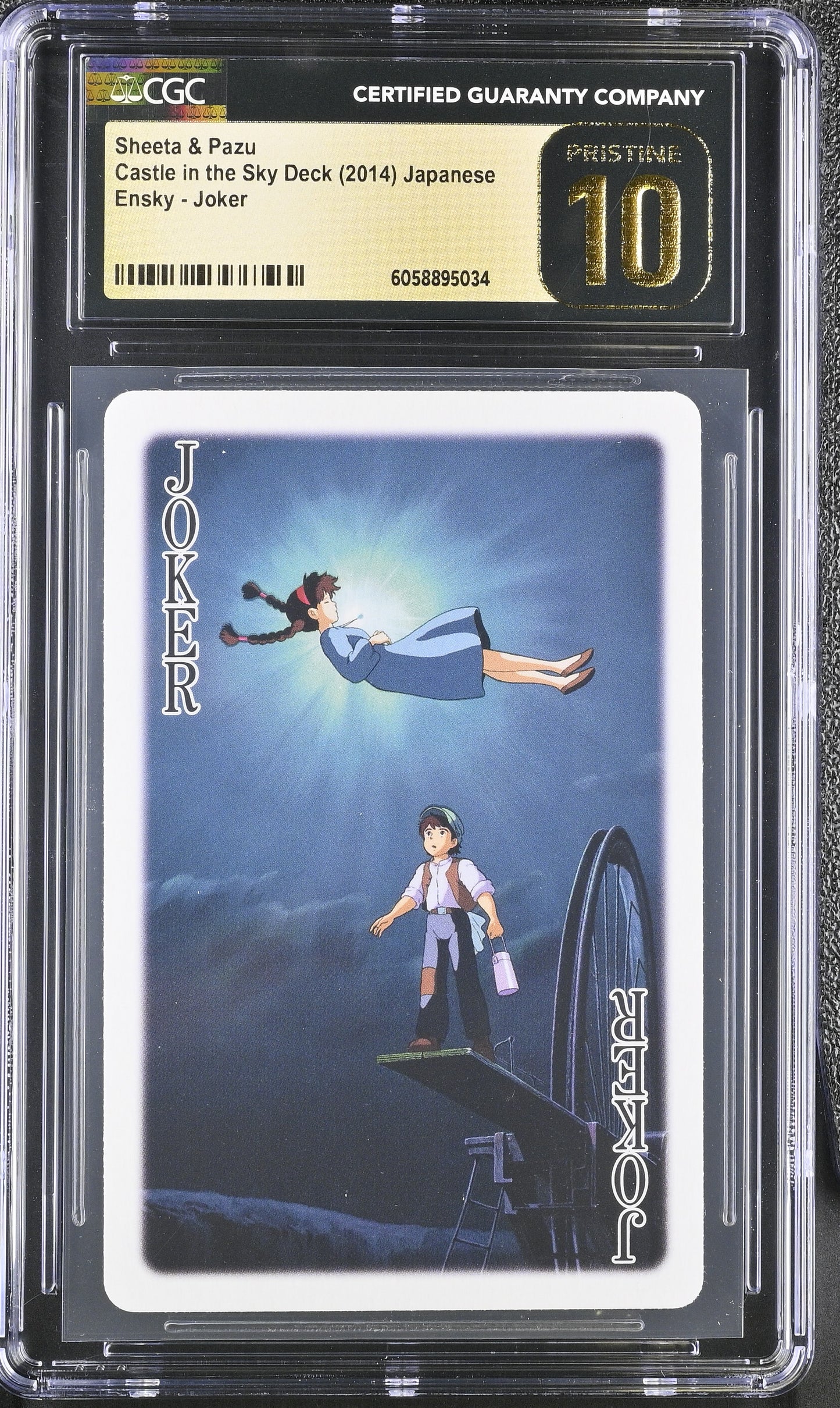 CGC 10 Pristine Castle In the Sky #J Playing Card Ghibli Playing Card C34