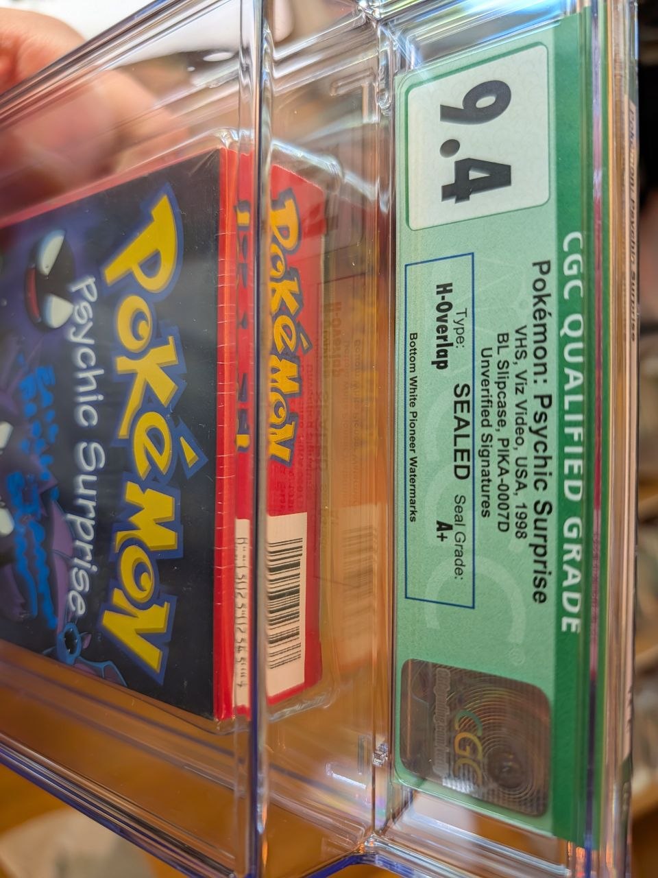 Sealed VHS 9.4 A+ Signed Auto Pokemon Pioneer Psychic Surprise CGC Graded