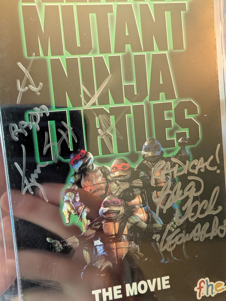 Sealed VHS 9.4 A+ Signed Auto TMNT Ninja Turtles fhe CGC Graded