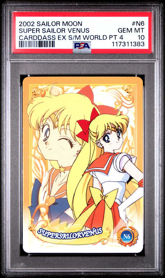 PSA 10 Pop 1 Venus #N6 Sailor Moon EX World P4 Carddass C83