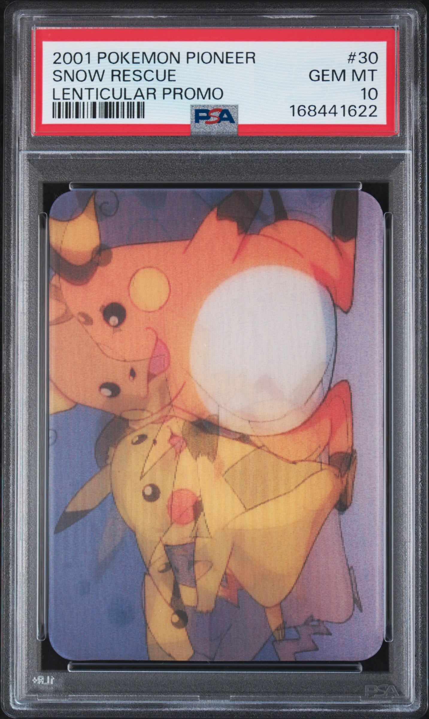PSA 10 Pikachu Lenticular #30 Pokemon Pioneer 2001 VIZ VHS Snow Rescue C22