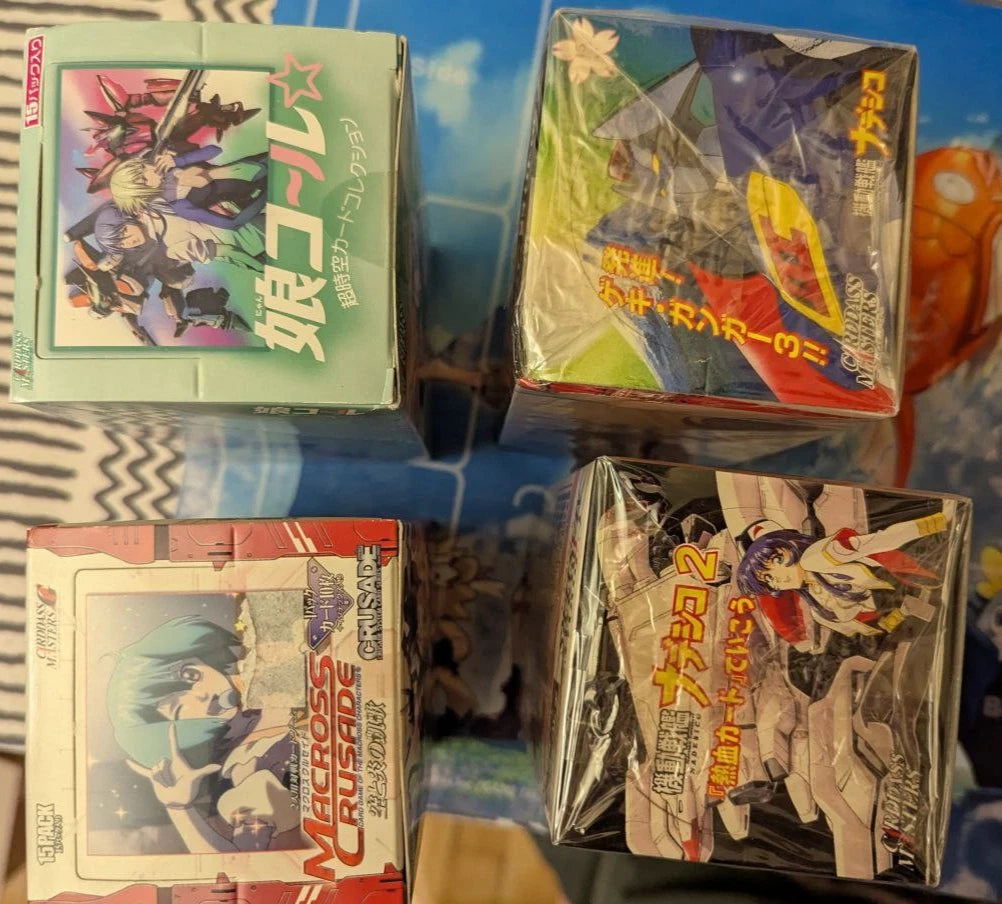 Carddass Masters Vintage Anime Boxes Martian Nadesico Macross Crusade & Frontier