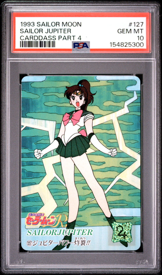 PSA 10 Jupiter #127 POP 1 Sailor Moon Carddass 1993 Graffiti Part 4 C00