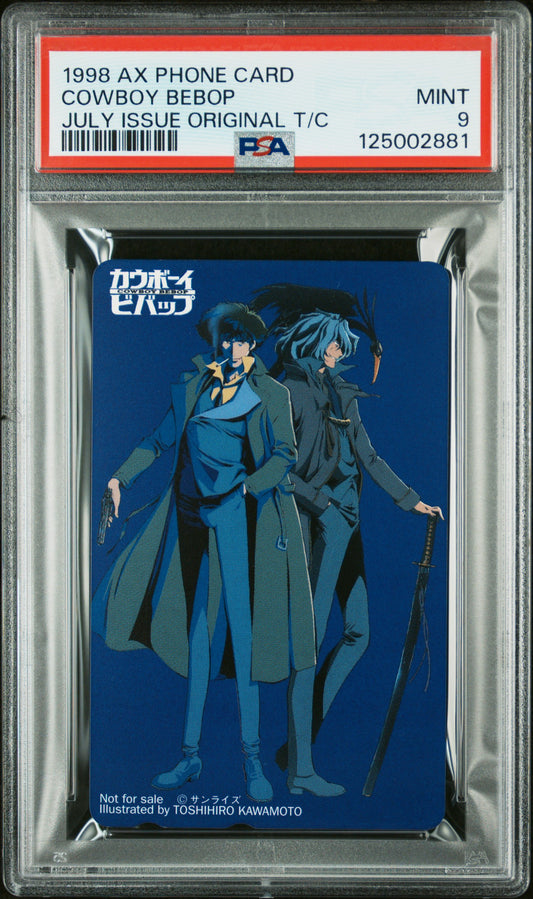 PSA 9 Cowboy Bebop #CWB Anime 1998 Phone Card NTT C81