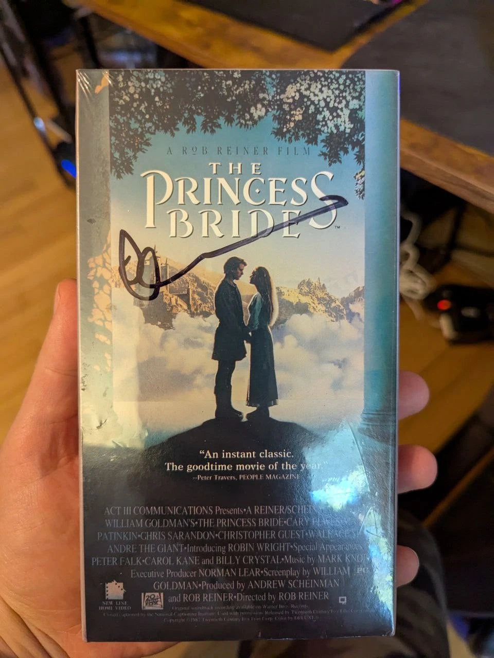 Princess Bride Cary Elwes JSA SEALED VHS Tape Signed Autographed Mint Condition