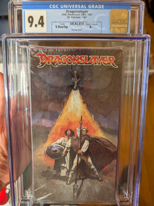 Sealed VHS 9.4 A+ 1992 DragonSlayer Paramount CGC Graded