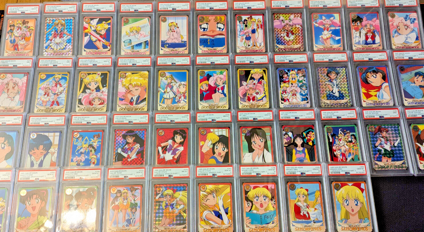 Complete Squential PSA 10-8 Set Sailor Moon 1994 Carddass Graffiti Part 7