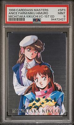 PSA 9 1998 Carddass Masters Kikuchi Kia Asamiya FOIL Sp3 Anice Farm/Miku Himuro