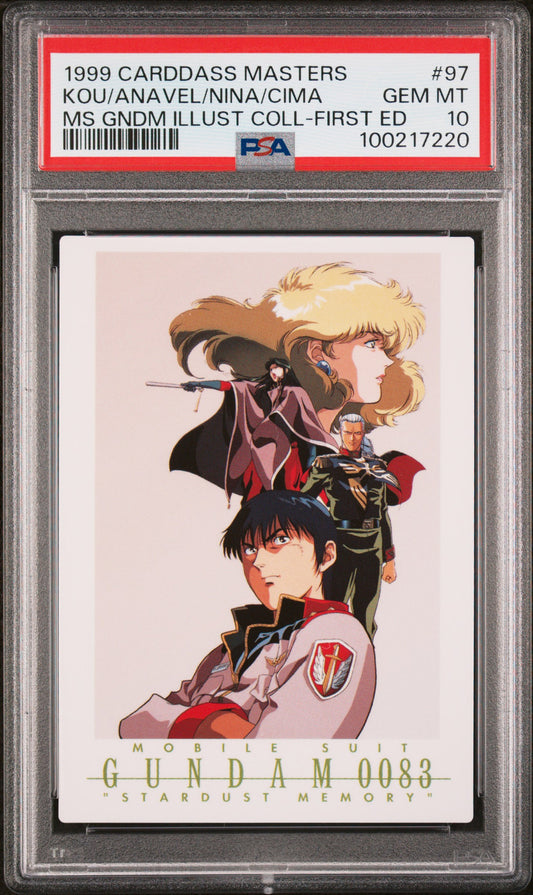 PSA 10 1999 Carddass Masters Gundam Illustration Collection 97