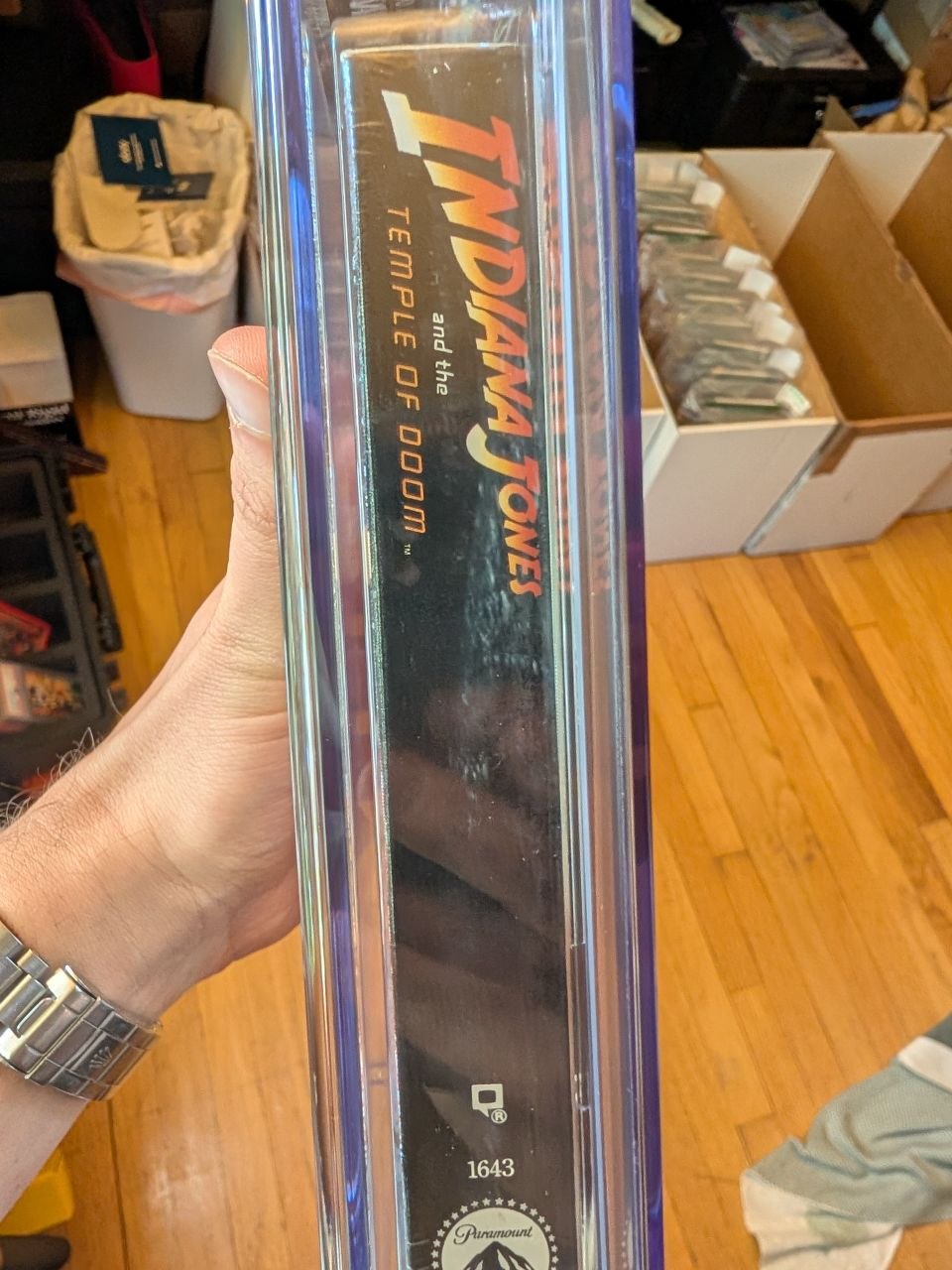 Sealed VHS 9.8 A++ Signed Ke Huy Quan Indiana Jones Temple of Doom CGC Graded