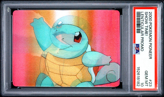 PSA 10 Squirtle Lenticular #23 Pioneer 2000 Show Time! VIZ Promo C82