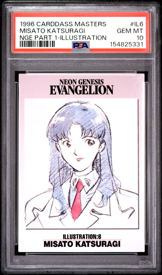 PSA 10 Misato #IL6 POP 1 Evangelion Carddass 1996 Masters Part 1 C31