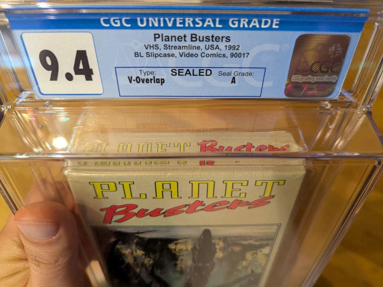 9.4 A Planet Busters Anime VHS Tape Sealed Graded CGC 1992 Macek Video Comics