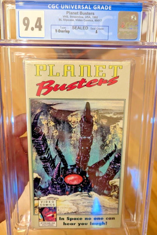 9.4 A Planet Busters Anime VHS Tape Sealed Graded CGC 1992 Macek Video Comics