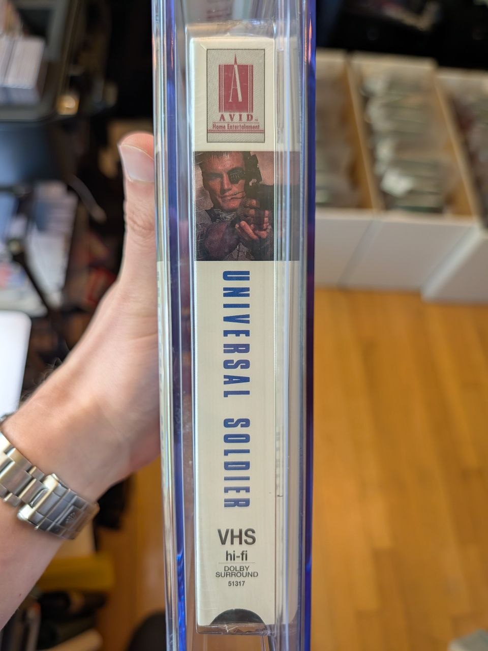 Sealed VHS 9.6 A+ Signed Auto Universal Soldier Avid CGC Graded