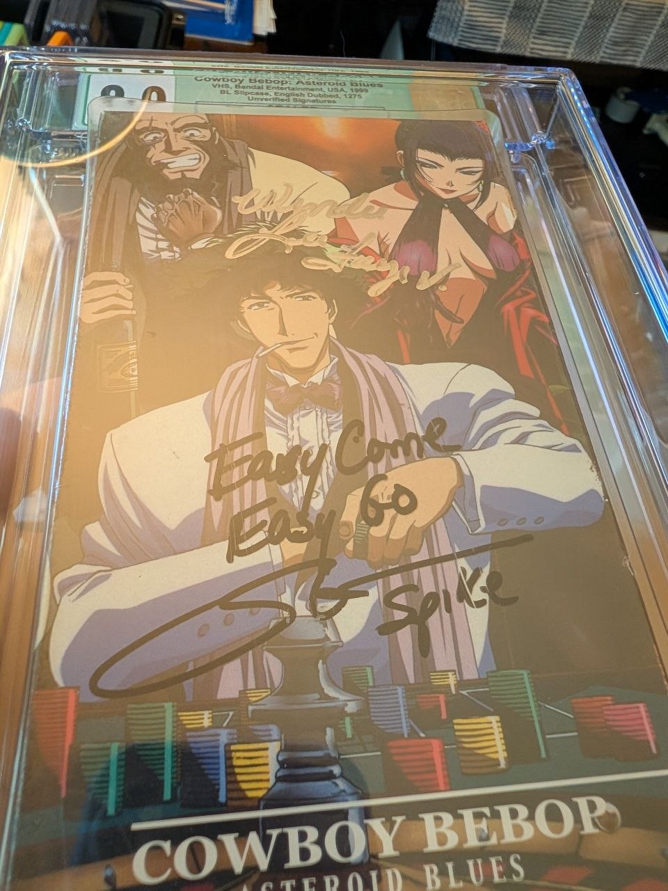 Sealed VHS 9 A+ Cowboy Bebop Signed Auto Anime Bandai Asteroid Blues CGC Graded