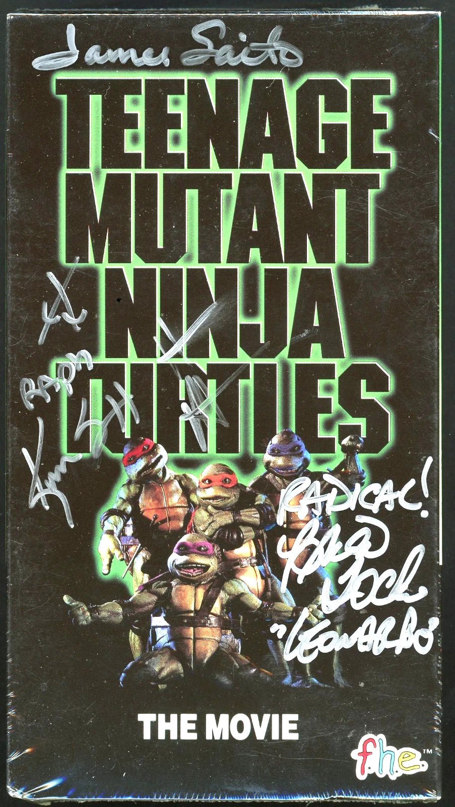TMNT The Movie Cast Auto SEALED VHS Tape Signed Autographed Mint Condition
