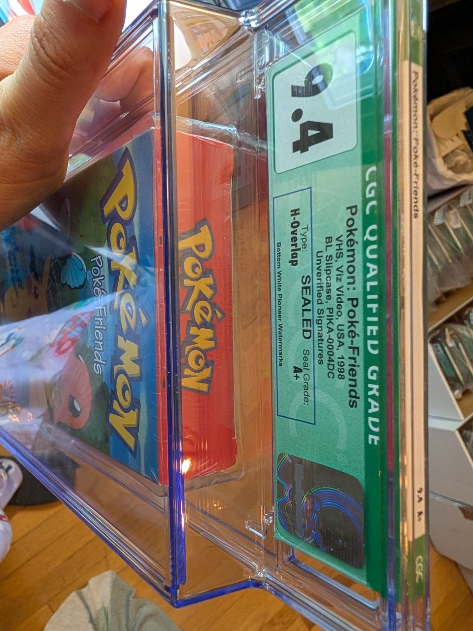 Sealed VHS 9.4 A+ Signed Auto Pokemon Pioneer Poke Friends CGC Graded