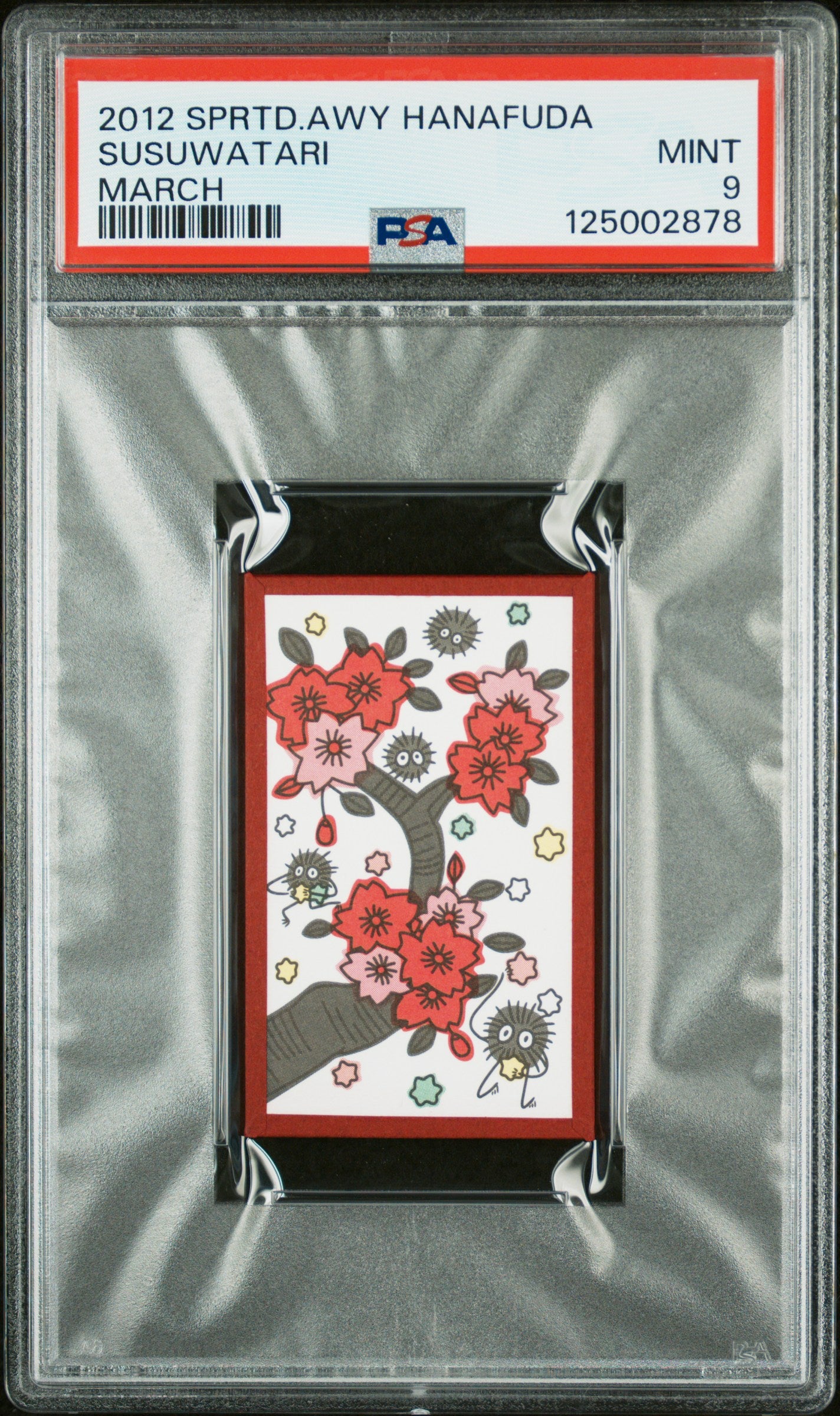 PSA 9 Soot Sprite #MAR Ghibli 2012 Spirited Away Hanafuda C78