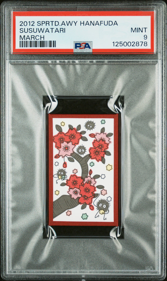 PSA 9 Soot Sprite #MAR Ghibli 2012 Spirited Away Hanafuda C78