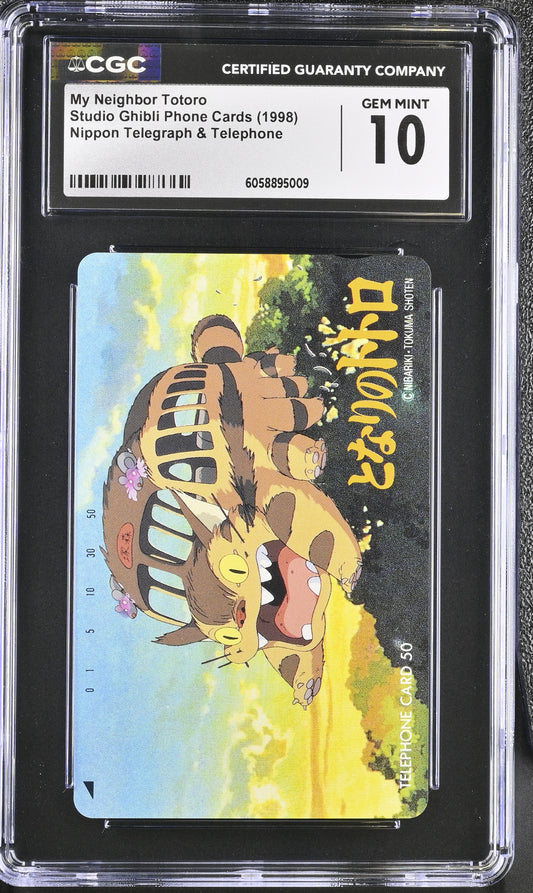 CGC 10 Totoro #265 Phone Card Ghibli NTT C09