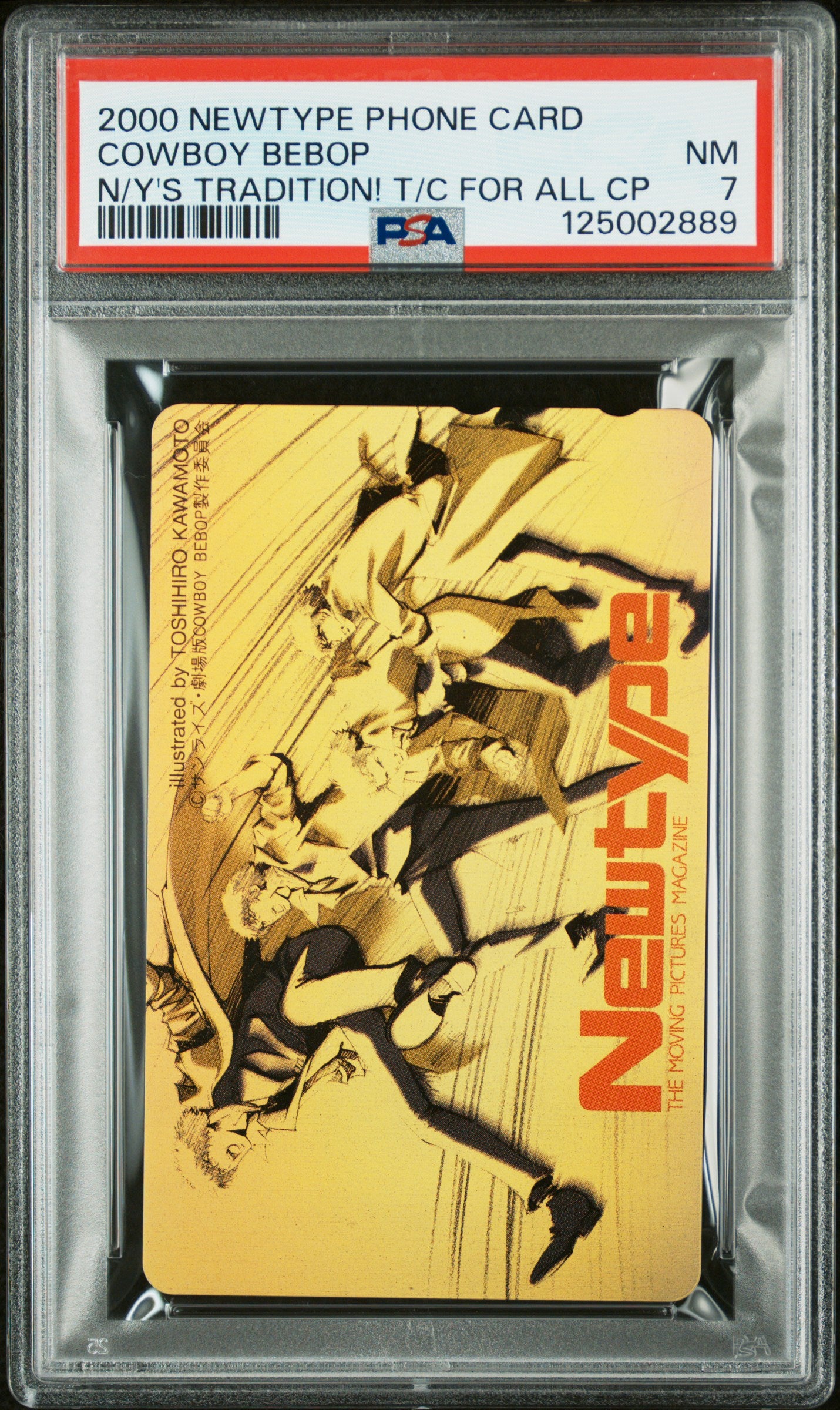 PSA 7 Cowboy Bebop #CWB Anime 2000 Phone Card NTT C89