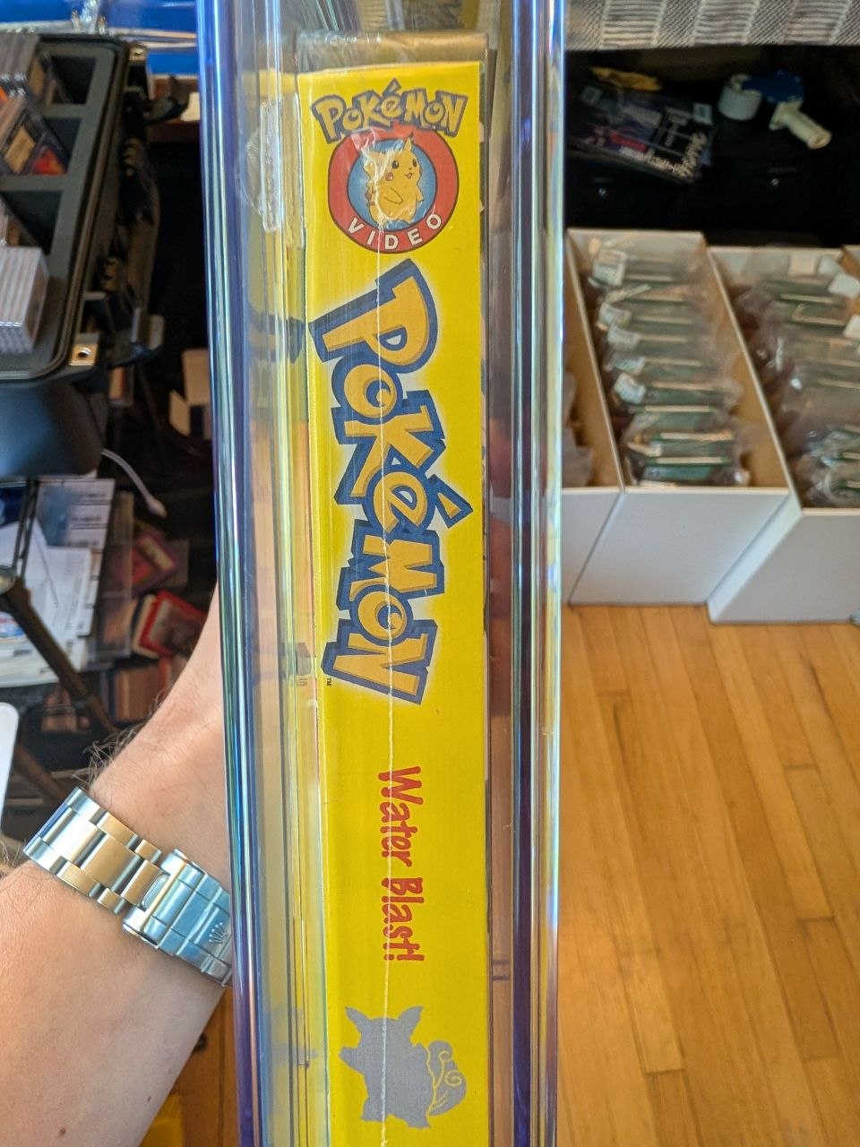 Sealed VHS 9.6 A+ Signed Auto Pokemon Pioneer Water Blast Pikachu CGC Graded