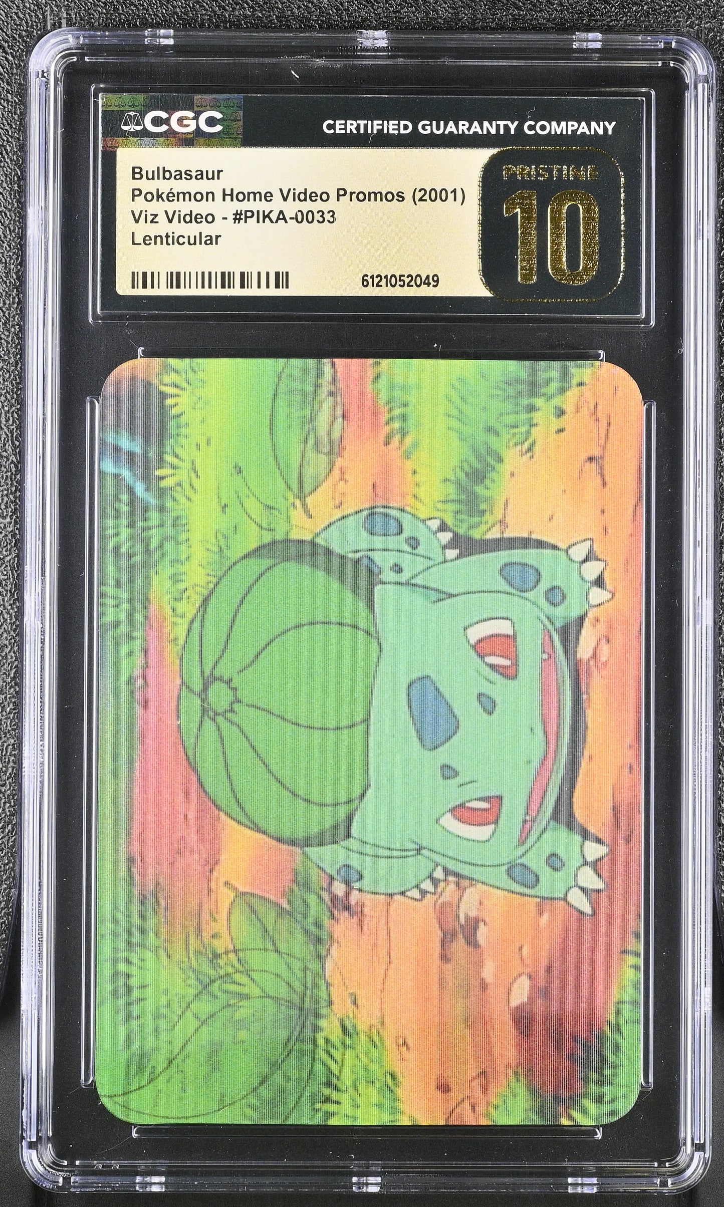 CGC 10 Bulbasaur Pristine Pioneer Lenticular Team Green 3D VIZ VHS Promo 2001