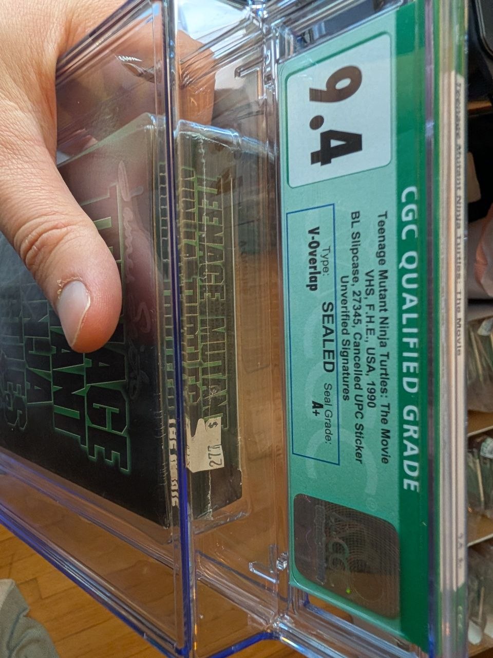 Sealed VHS 9.4 A+ Signed Auto TMNT Ninja Turtles fhe CGC Graded