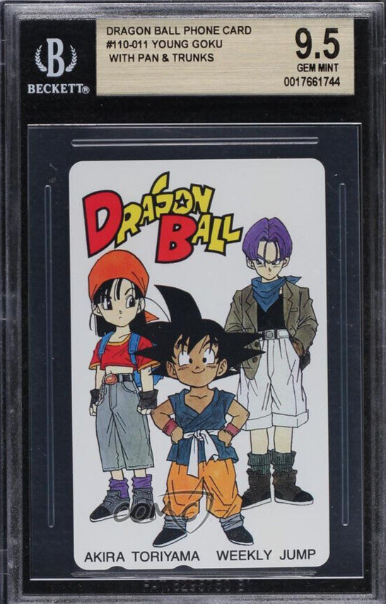 NTT Dragon Ball Z Phone Card NTT Pan Trunks Young Goku BGS 9.5 GEM MINT