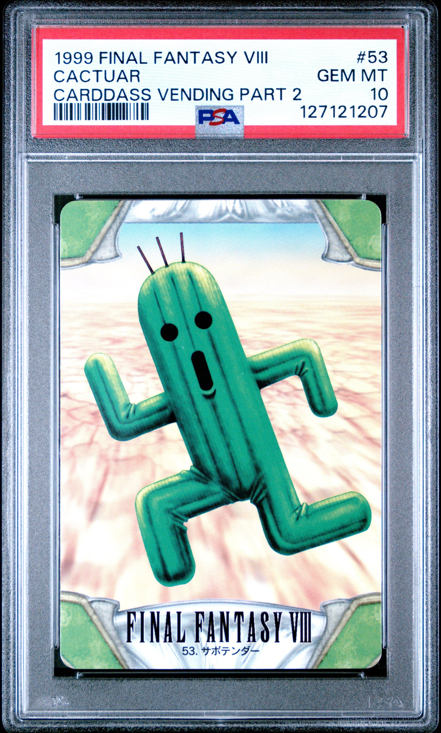 PSA 10 Cactuar #53 Video Games 1999 Final Fantasy VII 8 Cardass C07