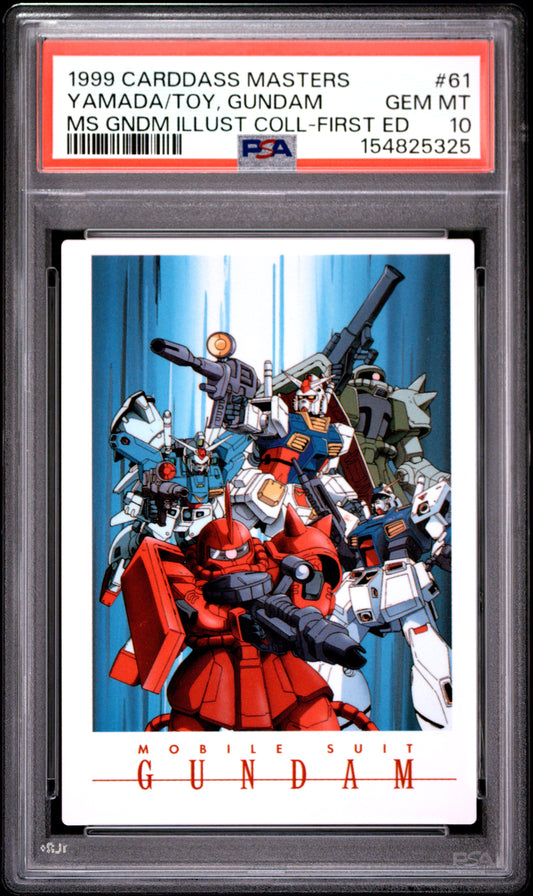 PSA 10 #61 POP 1 Gundam Carddass 1999 Masters Illustration Collection 1st Ed C25