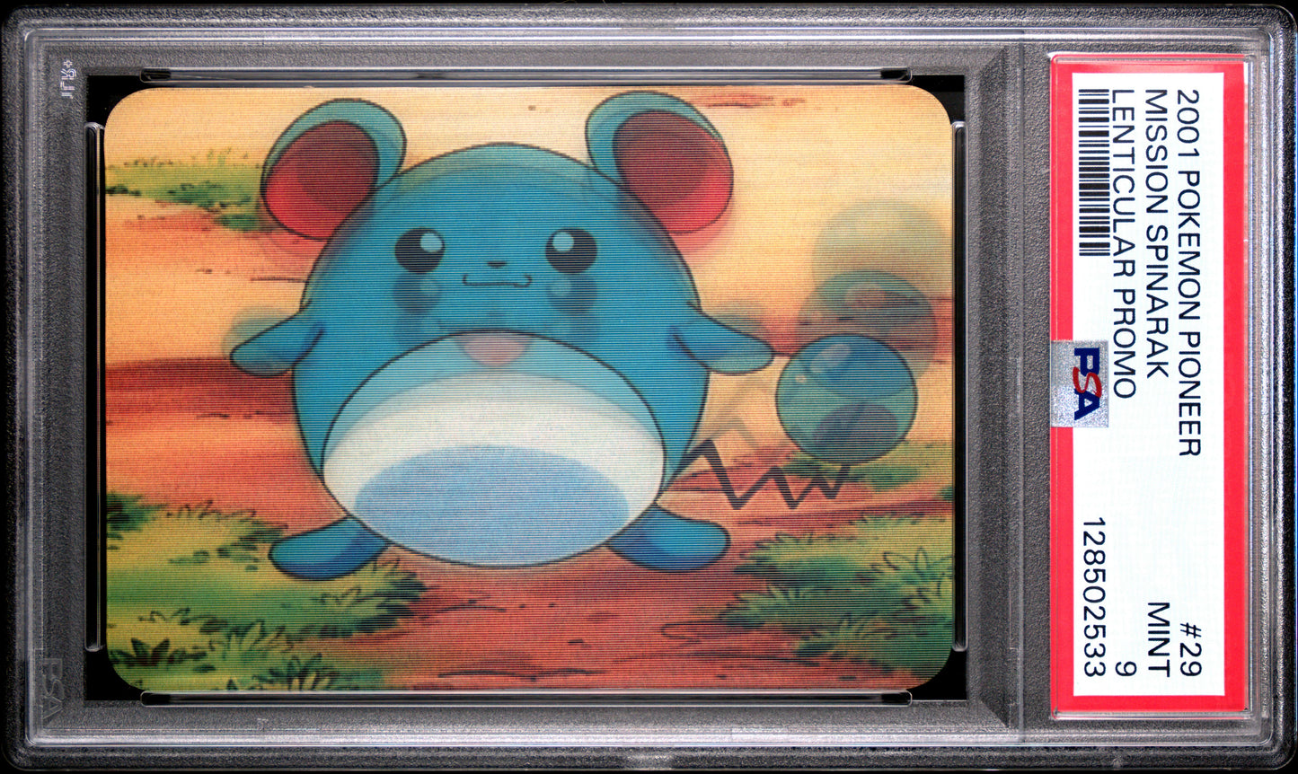 PSA 9 Pop 4 Mission Spinarak Marill #29 Pokemon VIZ VHS Pioneer Lenticular C33