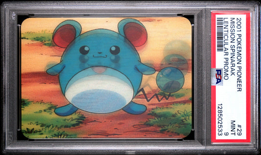 PSA 9 Pop 4 Mission Spinarak Marill #29 Pokemon VIZ VHS Pioneer Lenticular C33