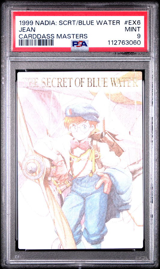 PSA 9 Pop 1 #EX6 Anime Nadia: Blue Water Masters Carddass Foil C60